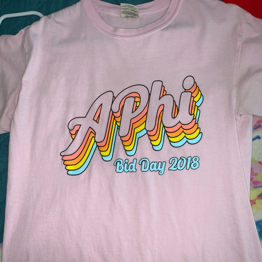 retro alpha phi bid day t shirt